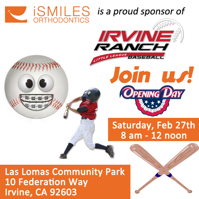 Irvine Orthodontist Braces Invisalign Little League Baseball Opening Day 