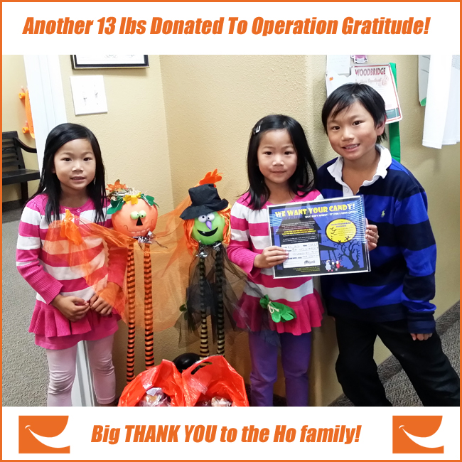 Irvine Orthodontics Braces Operation Gratitude Candy Donation iSmiles 