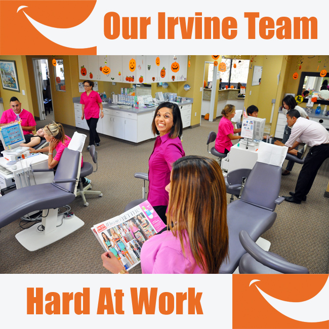 Irvine Orthodontics Braces Team Happy Work Smiles All Around Love What We Do